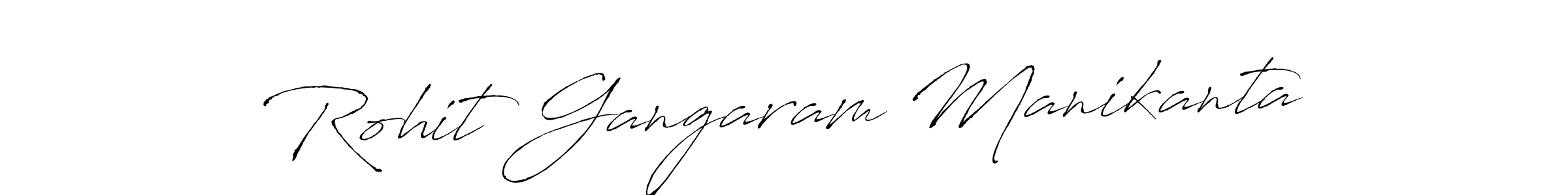 Also we have Rohit Gangaram Manikanta name is the best signature style. Create professional handwritten signature collection using Antro_Vectra autograph style. Rohit Gangaram Manikanta signature style 6 images and pictures png