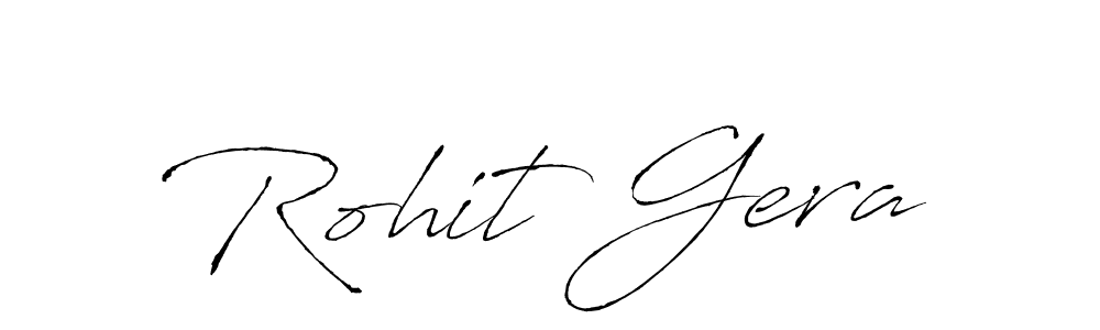 Rohit Gera stylish signature style. Best Handwritten Sign (Antro_Vectra) for my name. Handwritten Signature Collection Ideas for my name Rohit Gera. Rohit Gera signature style 6 images and pictures png