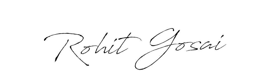 How to make Rohit Gosai name signature. Use Antro_Vectra style for creating short signs online. This is the latest handwritten sign. Rohit Gosai signature style 6 images and pictures png