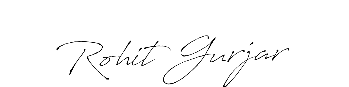 Rohit Gurjar stylish signature style. Best Handwritten Sign (Antro_Vectra) for my name. Handwritten Signature Collection Ideas for my name Rohit Gurjar. Rohit Gurjar signature style 6 images and pictures png