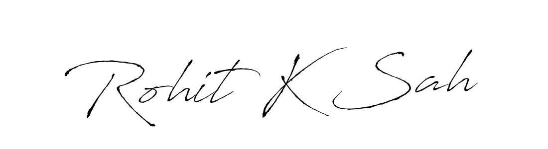 Use a signature maker to create a handwritten signature online. With this signature software, you can design (Antro_Vectra) your own signature for name Rohit K Sah. Rohit K Sah signature style 6 images and pictures png