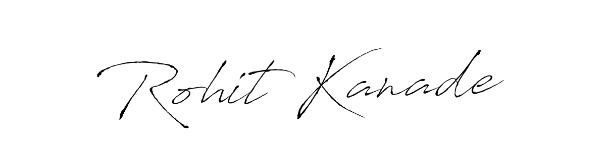 Create a beautiful signature design for name Rohit Kanade. With this signature (Antro_Vectra) fonts, you can make a handwritten signature for free. Rohit Kanade signature style 6 images and pictures png