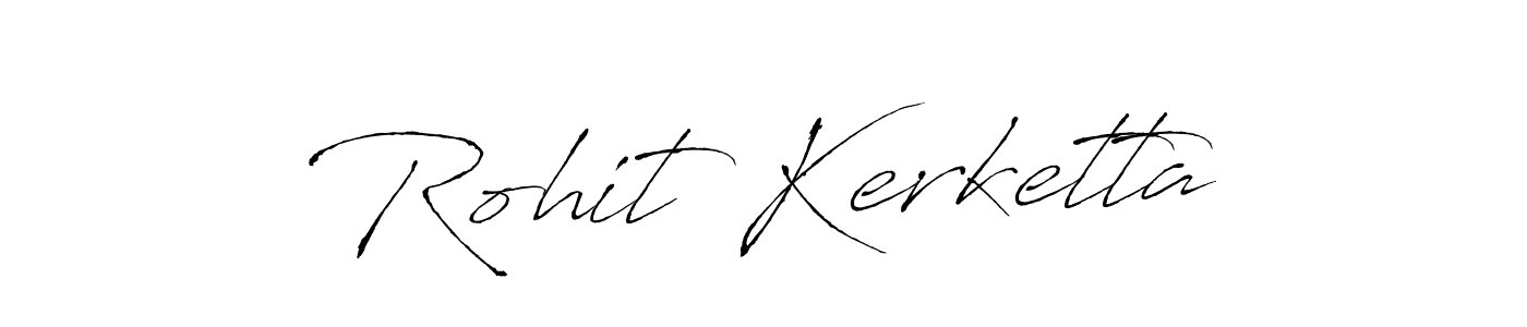 Create a beautiful signature design for name Rohit Kerketta. With this signature (Antro_Vectra) fonts, you can make a handwritten signature for free. Rohit Kerketta signature style 6 images and pictures png