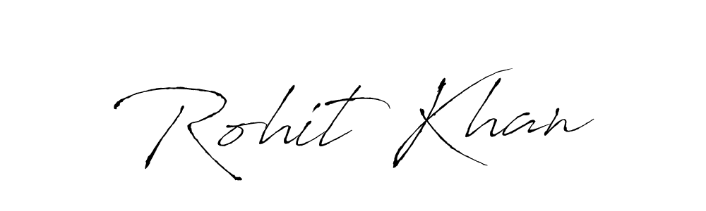 Design your own signature with our free online signature maker. With this signature software, you can create a handwritten (Antro_Vectra) signature for name Rohit Khan. Rohit Khan signature style 6 images and pictures png