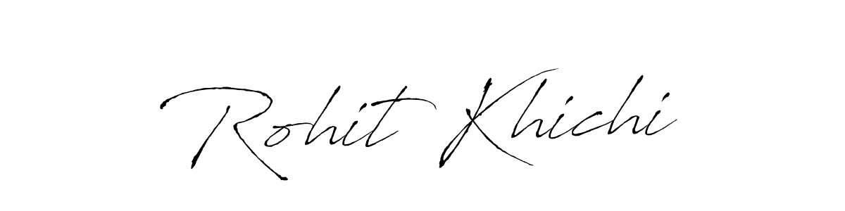 You can use this online signature creator to create a handwritten signature for the name Rohit Khichi. This is the best online autograph maker. Rohit Khichi signature style 6 images and pictures png