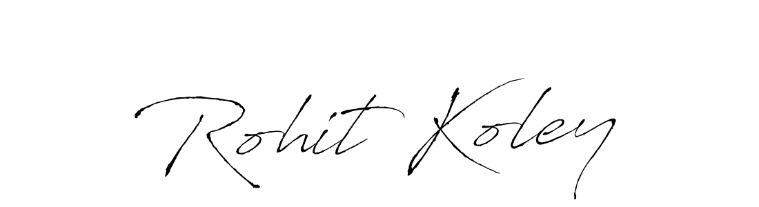 The best way (Antro_Vectra) to make a short signature is to pick only two or three words in your name. The name Rohit Koley include a total of six letters. For converting this name. Rohit Koley signature style 6 images and pictures png