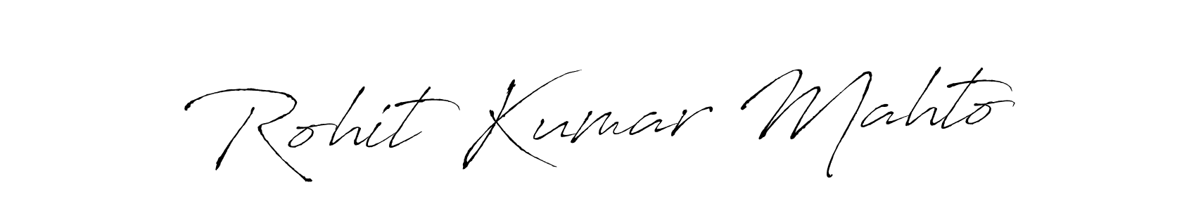 How to make Rohit Kumar Mahto signature? Antro_Vectra is a professional autograph style. Create handwritten signature for Rohit Kumar Mahto name. Rohit Kumar Mahto signature style 6 images and pictures png