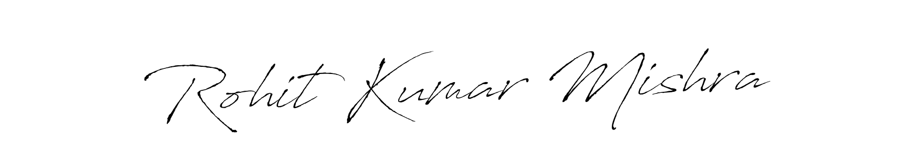 Create a beautiful signature design for name Rohit Kumar Mishra. With this signature (Antro_Vectra) fonts, you can make a handwritten signature for free. Rohit Kumar Mishra signature style 6 images and pictures png