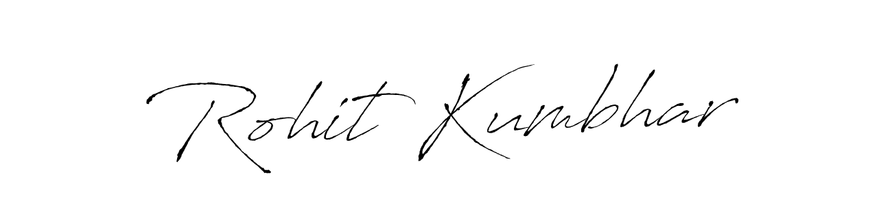 Use a signature maker to create a handwritten signature online. With this signature software, you can design (Antro_Vectra) your own signature for name Rohit Kumbhar. Rohit Kumbhar signature style 6 images and pictures png