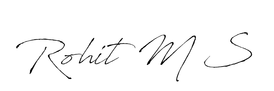 Similarly Antro_Vectra is the best handwritten signature design. Signature creator online .You can use it as an online autograph creator for name Rohit M S. Rohit M S signature style 6 images and pictures png