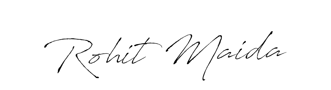 How to make Rohit Maida signature? Antro_Vectra is a professional autograph style. Create handwritten signature for Rohit Maida name. Rohit Maida signature style 6 images and pictures png
