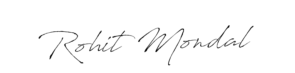 How to make Rohit Mondal name signature. Use Antro_Vectra style for creating short signs online. This is the latest handwritten sign. Rohit Mondal signature style 6 images and pictures png
