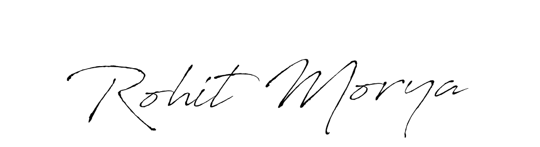 Make a beautiful signature design for name Rohit Morya. With this signature (Antro_Vectra) style, you can create a handwritten signature for free. Rohit Morya signature style 6 images and pictures png