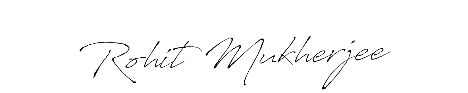 Design your own signature with our free online signature maker. With this signature software, you can create a handwritten (Antro_Vectra) signature for name Rohit Mukherjee. Rohit Mukherjee signature style 6 images and pictures png