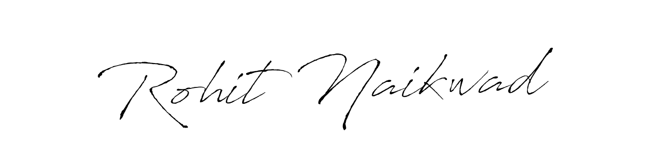 Create a beautiful signature design for name Rohit Naikwad. With this signature (Antro_Vectra) fonts, you can make a handwritten signature for free. Rohit Naikwad signature style 6 images and pictures png