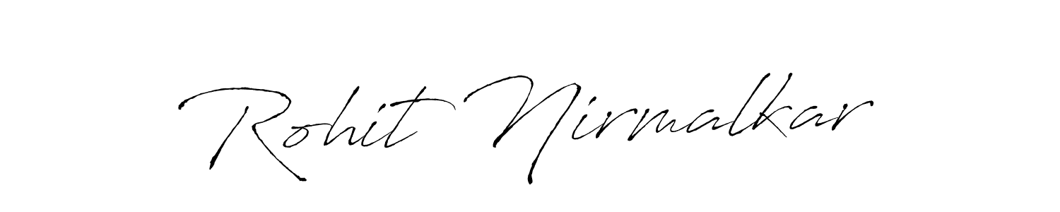 It looks lik you need a new signature style for name Rohit Nirmalkar. Design unique handwritten (Antro_Vectra) signature with our free signature maker in just a few clicks. Rohit Nirmalkar signature style 6 images and pictures png