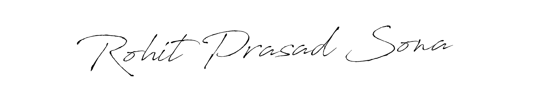 Create a beautiful signature design for name Rohit Prasad Sona. With this signature (Antro_Vectra) fonts, you can make a handwritten signature for free. Rohit Prasad Sona signature style 6 images and pictures png