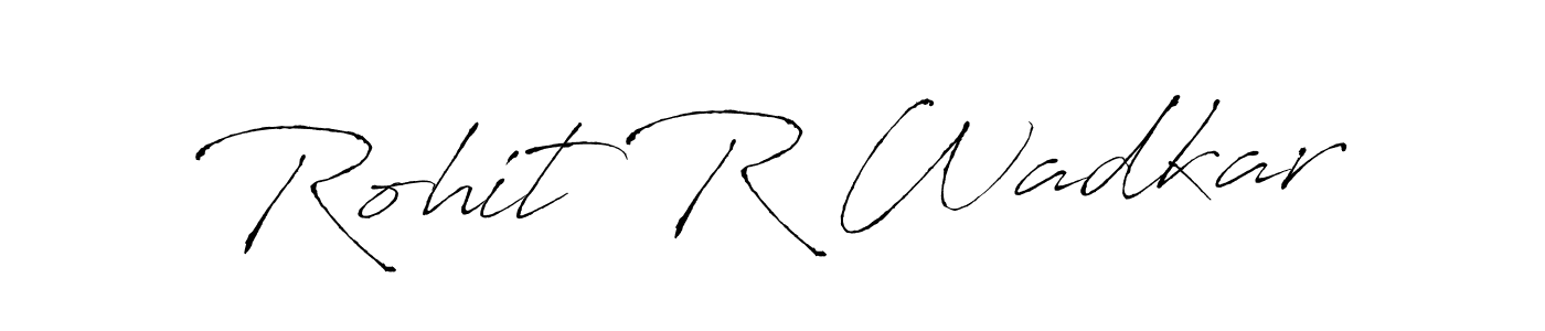 Similarly Antro_Vectra is the best handwritten signature design. Signature creator online .You can use it as an online autograph creator for name Rohit R Wadkar. Rohit R Wadkar signature style 6 images and pictures png