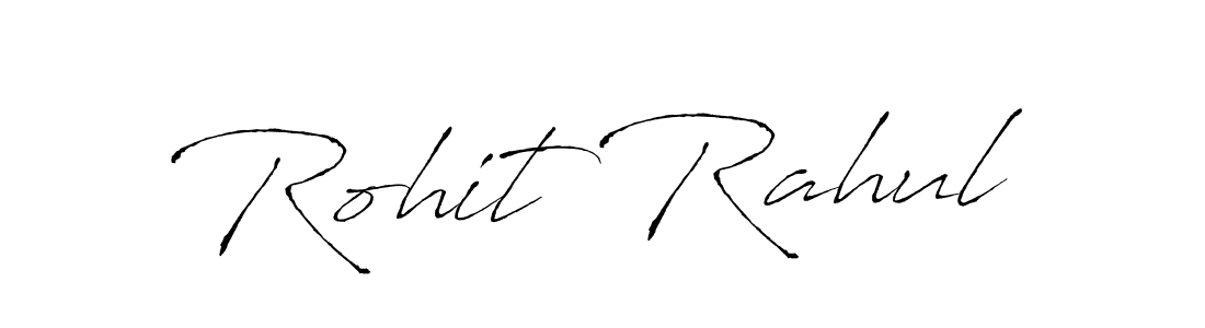 Rohit Rahul stylish signature style. Best Handwritten Sign (Antro_Vectra) for my name. Handwritten Signature Collection Ideas for my name Rohit Rahul. Rohit Rahul signature style 6 images and pictures png