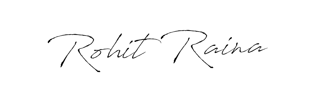 Create a beautiful signature design for name Rohit Raina. With this signature (Antro_Vectra) fonts, you can make a handwritten signature for free. Rohit Raina signature style 6 images and pictures png