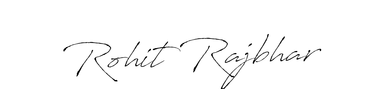 How to make Rohit Rajbhar name signature. Use Antro_Vectra style for creating short signs online. This is the latest handwritten sign. Rohit Rajbhar signature style 6 images and pictures png