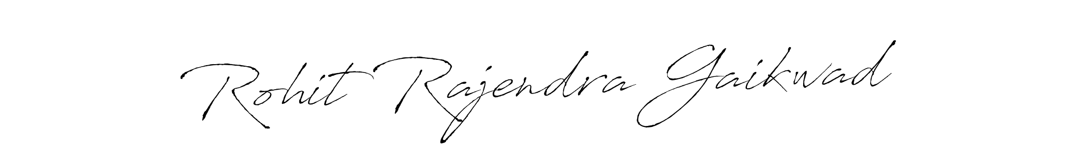 How to make Rohit Rajendra Gaikwad name signature. Use Antro_Vectra style for creating short signs online. This is the latest handwritten sign. Rohit Rajendra Gaikwad signature style 6 images and pictures png