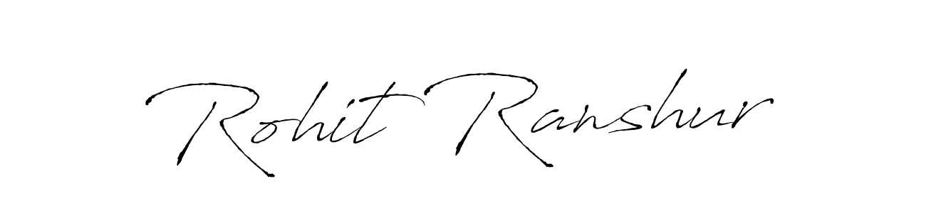 Make a beautiful signature design for name Rohit Ranshur. Use this online signature maker to create a handwritten signature for free. Rohit Ranshur signature style 6 images and pictures png