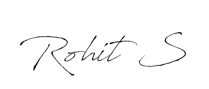 Make a beautiful signature design for name Rohit S. With this signature (Antro_Vectra) style, you can create a handwritten signature for free. Rohit S signature style 6 images and pictures png