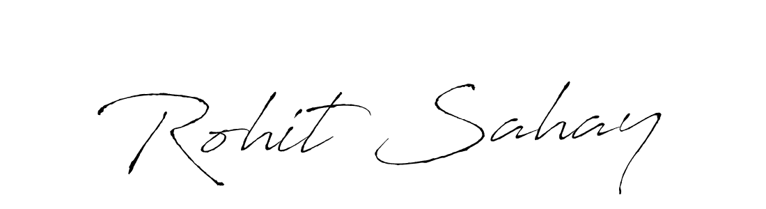 Create a beautiful signature design for name Rohit Sahay. With this signature (Antro_Vectra) fonts, you can make a handwritten signature for free. Rohit Sahay signature style 6 images and pictures png