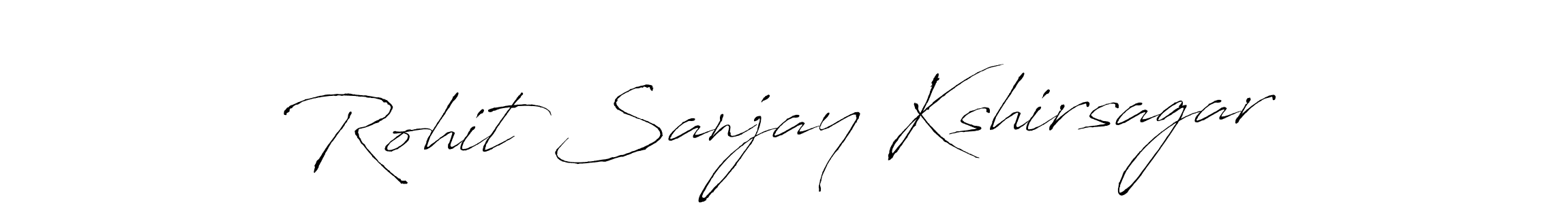 Create a beautiful signature design for name Rohit Sanjay Kshirsagar. With this signature (Antro_Vectra) fonts, you can make a handwritten signature for free. Rohit Sanjay Kshirsagar signature style 6 images and pictures png