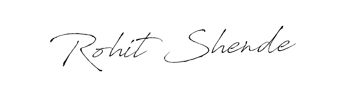 How to make Rohit Shende signature? Antro_Vectra is a professional autograph style. Create handwritten signature for Rohit Shende name. Rohit Shende signature style 6 images and pictures png