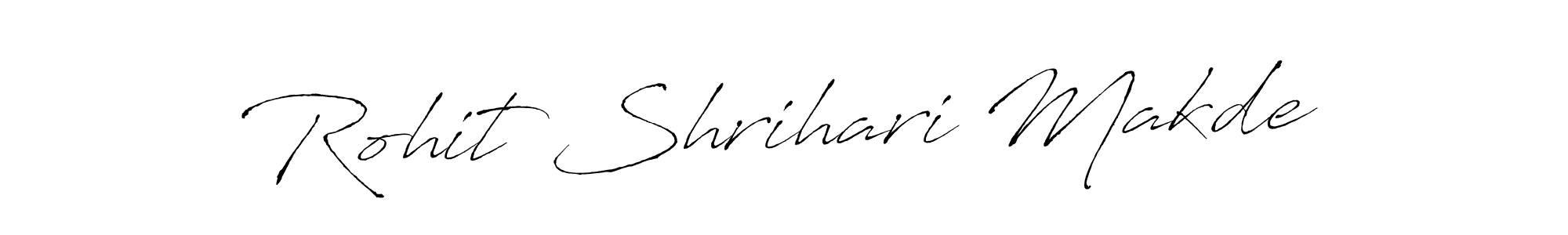 Use a signature maker to create a handwritten signature online. With this signature software, you can design (Antro_Vectra) your own signature for name Rohit Shrihari Makde. Rohit Shrihari Makde signature style 6 images and pictures png