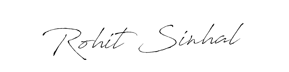 Design your own signature with our free online signature maker. With this signature software, you can create a handwritten (Antro_Vectra) signature for name Rohit Sinhal. Rohit Sinhal signature style 6 images and pictures png