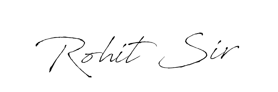 Make a beautiful signature design for name Rohit Sir. With this signature (Antro_Vectra) style, you can create a handwritten signature for free. Rohit Sir signature style 6 images and pictures png