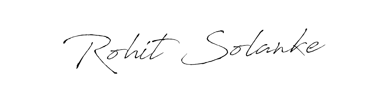 Design your own signature with our free online signature maker. With this signature software, you can create a handwritten (Antro_Vectra) signature for name Rohit Solanke. Rohit Solanke signature style 6 images and pictures png