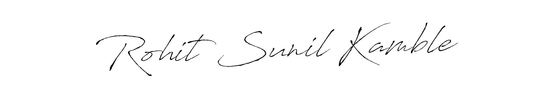 Make a beautiful signature design for name Rohit Sunil Kamble. With this signature (Antro_Vectra) style, you can create a handwritten signature for free. Rohit Sunil Kamble signature style 6 images and pictures png
