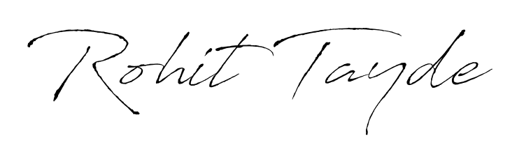 Express your personality with a custom Rohit Tayde signature crafted with Antro_Vectra typography. Free transparent PNG download available. Rohit Tayde signature style 6 images and pictures png