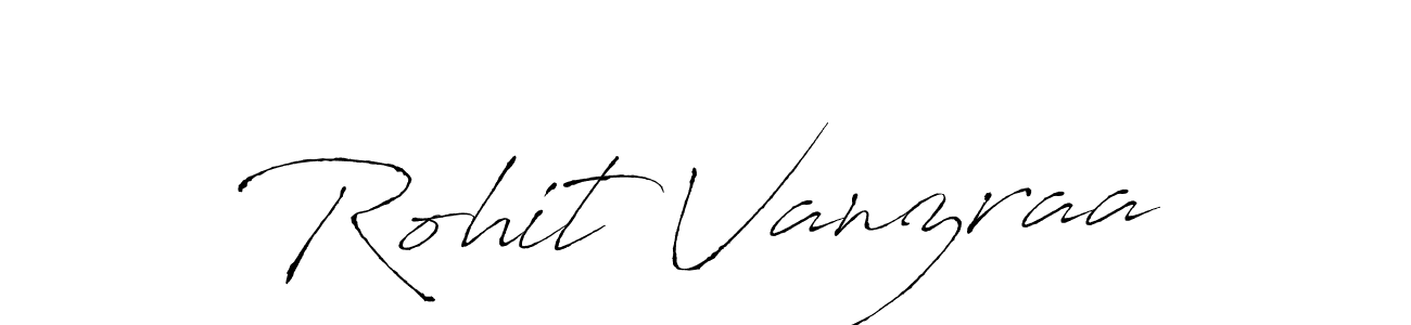 Create a beautiful signature design for name Rohit Vanzraa. With this signature (Antro_Vectra) fonts, you can make a handwritten signature for free. Rohit Vanzraa signature style 6 images and pictures png