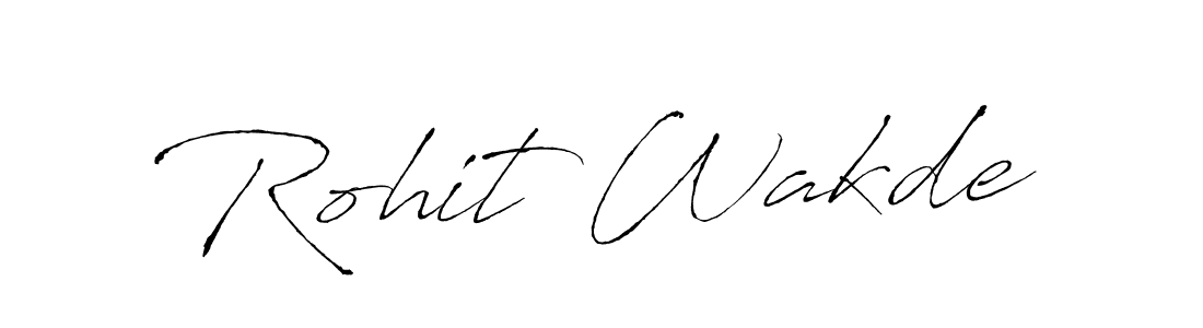 Antro_Vectra is a professional signature style that is perfect for those who want to add a touch of class to their signature. It is also a great choice for those who want to make their signature more unique. Get Rohit Wakde name to fancy signature for free. Rohit Wakde signature style 6 images and pictures png