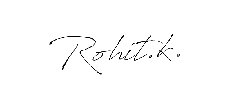 Rohit.k. stylish signature style. Best Handwritten Sign (Antro_Vectra) for my name. Handwritten Signature Collection Ideas for my name Rohit.k.. Rohit.k. signature style 6 images and pictures png