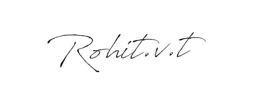 How to make Rohit.v.t signature? Antro_Vectra is a professional autograph style. Create handwritten signature for Rohit.v.t name. Rohit.v.t signature style 6 images and pictures png