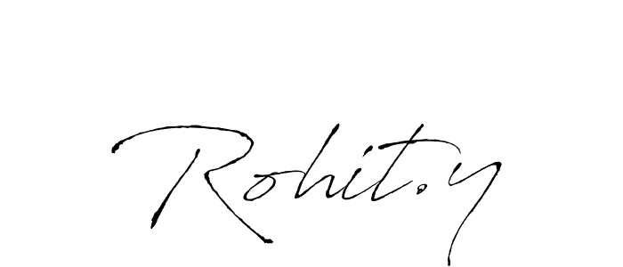 Make a beautiful signature design for name Rohit.y. With this signature (Antro_Vectra) style, you can create a handwritten signature for free. Rohit.y signature style 6 images and pictures png