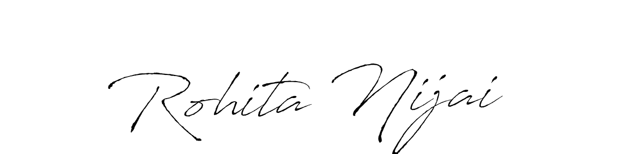 Create a beautiful signature design for name Rohita Nijai. With this signature (Antro_Vectra) fonts, you can make a handwritten signature for free. Rohita Nijai signature style 6 images and pictures png