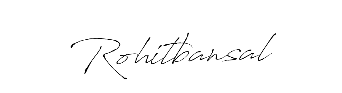 Create a beautiful signature design for name Rohitbansal. With this signature (Antro_Vectra) fonts, you can make a handwritten signature for free. Rohitbansal signature style 6 images and pictures png