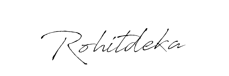 How to make Rohitdeka name signature. Use Antro_Vectra style for creating short signs online. This is the latest handwritten sign. Rohitdeka signature style 6 images and pictures png
