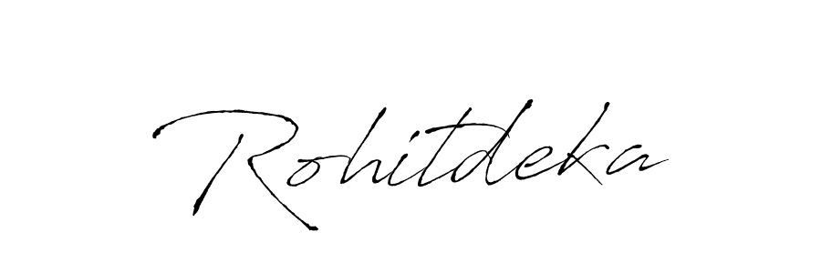 How to make Rohitdeka name signature. Use Antro_Vectra style for creating short signs online. This is the latest handwritten sign. Rohitdeka signature style 6 images and pictures png