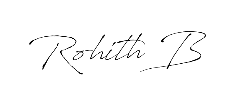Antro_Vectra is a professional signature style that is perfect for those who want to add a touch of class to their signature. It is also a great choice for those who want to make their signature more unique. Get Rohith B name to fancy signature for free. Rohith B signature style 6 images and pictures png