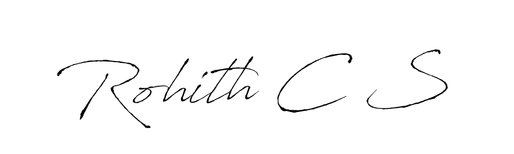 Make a beautiful signature design for name Rohith C S. With this signature (Antro_Vectra) style, you can create a handwritten signature for free. Rohith C S signature style 6 images and pictures png