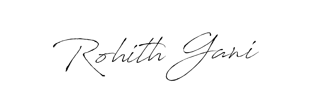 How to make Rohith Gani name signature. Use Antro_Vectra style for creating short signs online. This is the latest handwritten sign. Rohith Gani signature style 6 images and pictures png