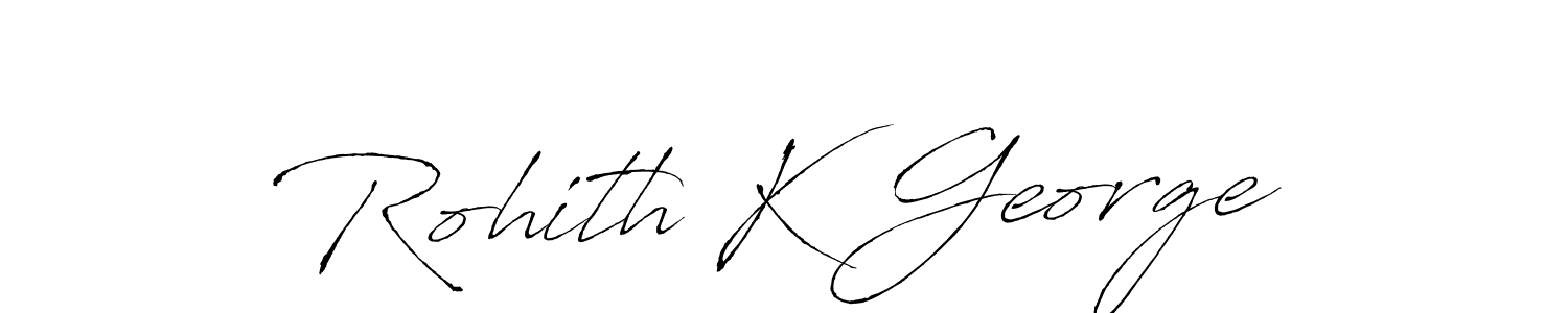 It looks lik you need a new signature style for name Rohith K George. Design unique handwritten (Antro_Vectra) signature with our free signature maker in just a few clicks. Rohith K George signature style 6 images and pictures png